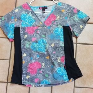 Super Comfortable Scrub top Sz L